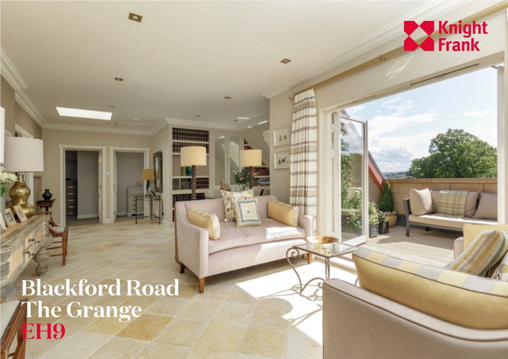 Blackford Road the Grange EH9 an Exceptional Penthouse Apartment with Two Terraces and a Double Garage