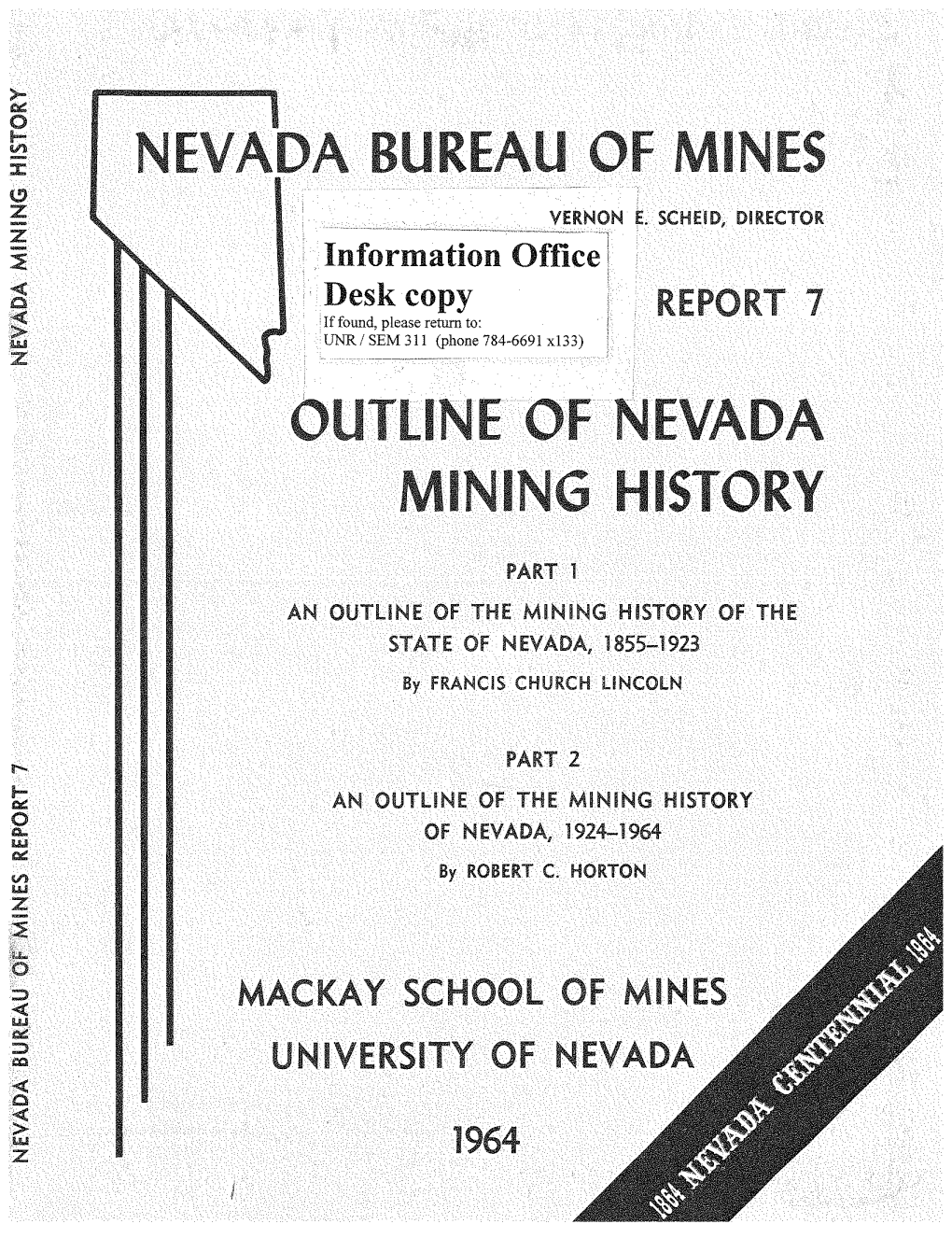 Outline of Nevada Mining History