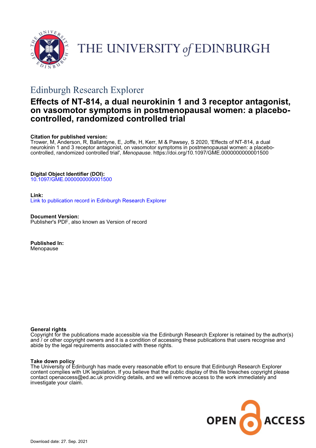 Edinburgh Research Explorer