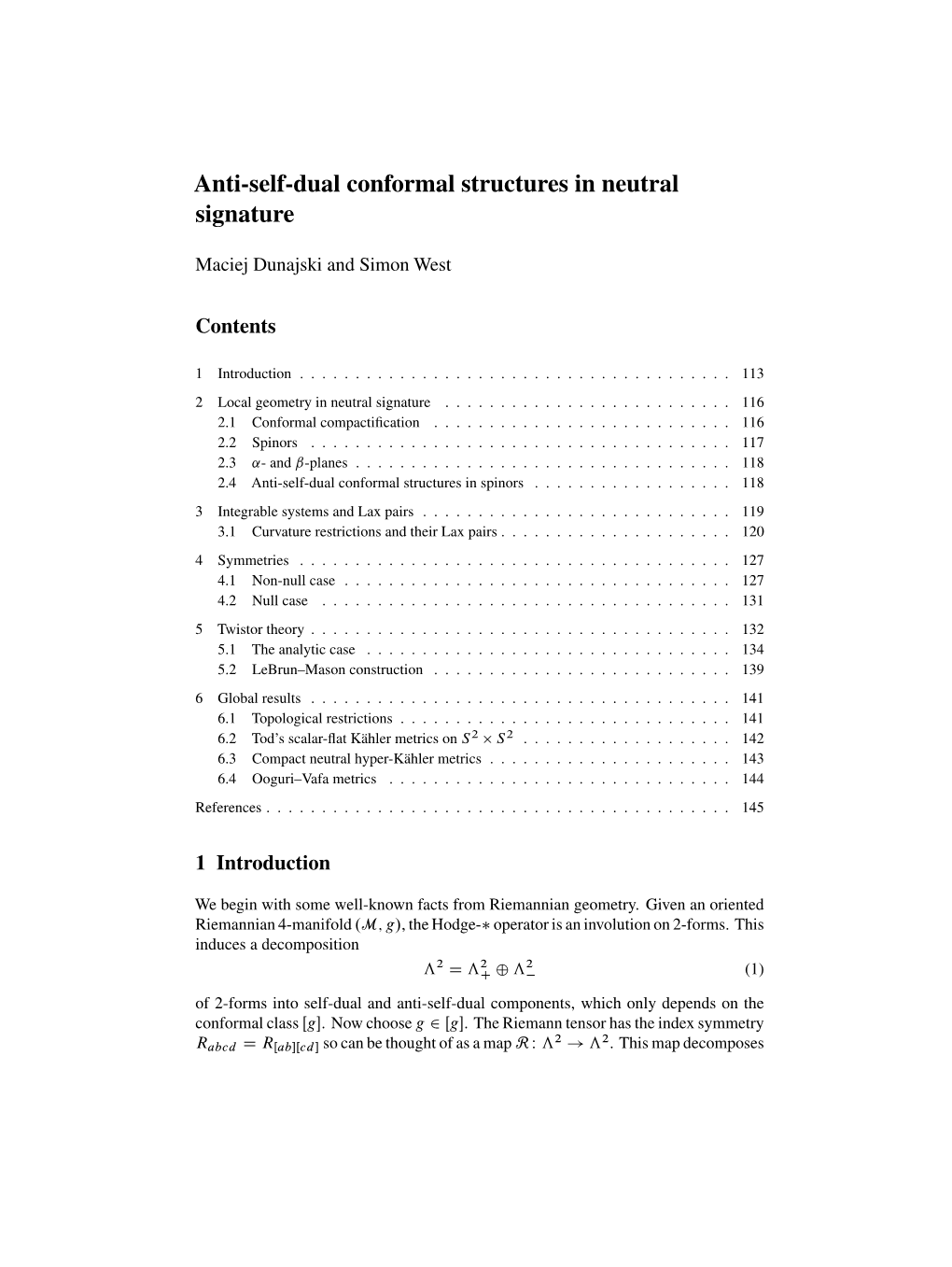 Anti-Self-Dual Conformal Structures in Neutral Signature