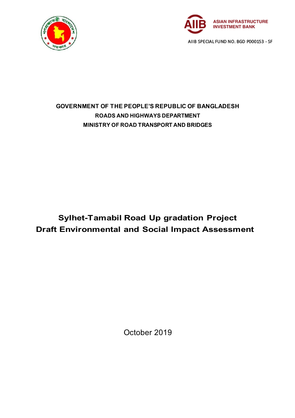 ESIA-Sylhet-Tamabil-4-Lane-Upgradation.Pdf