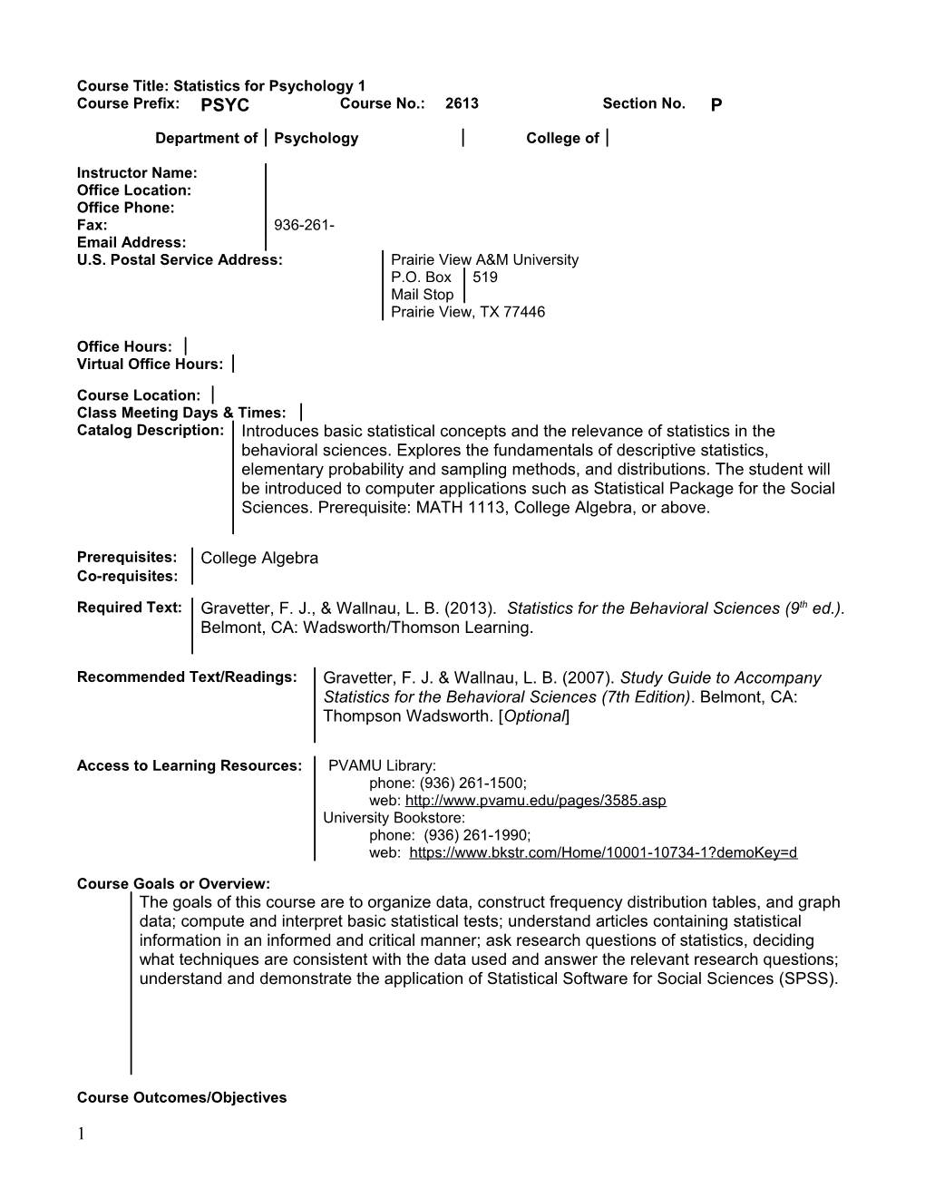 University Rules and Procedures