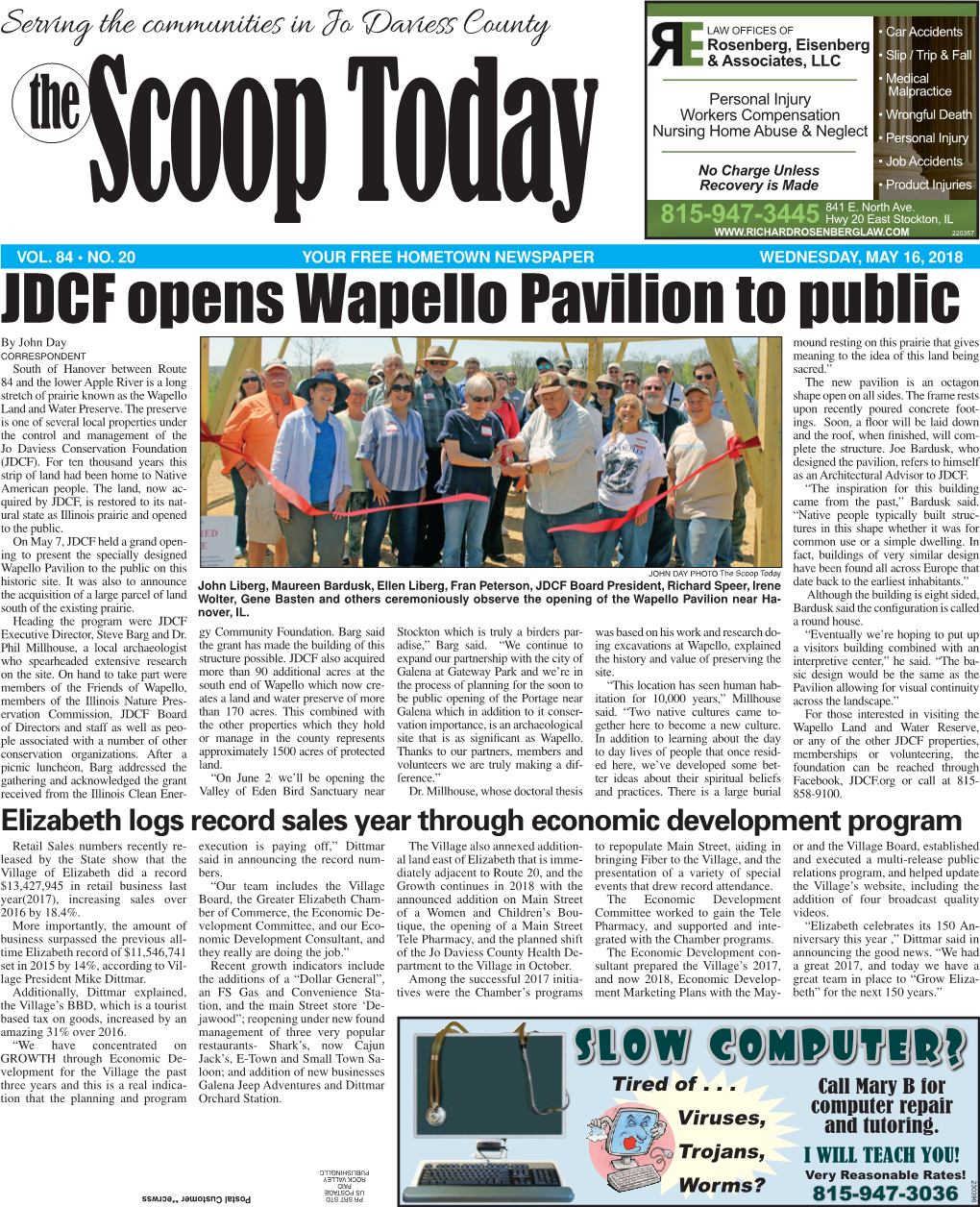 JDCF Opens Wapello Pavilion to Public