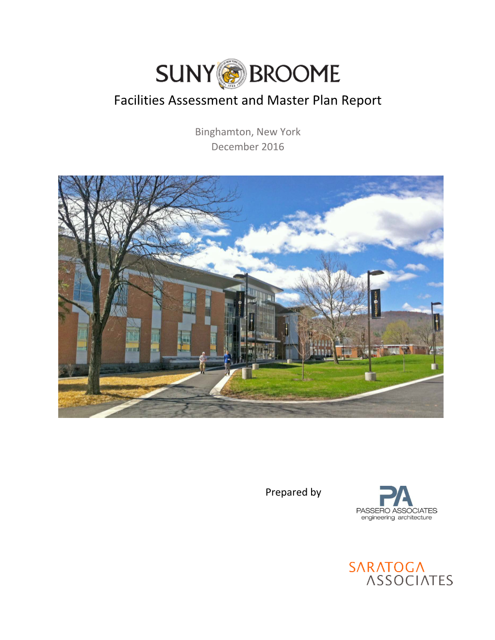 SUNY Broome Facilities Assessment and Master Plan 2016