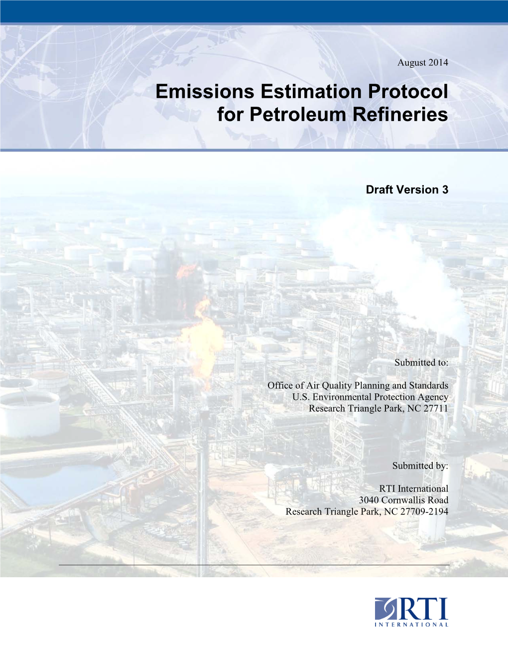 Emissions Estimation Protocol for Petroleum Refineries