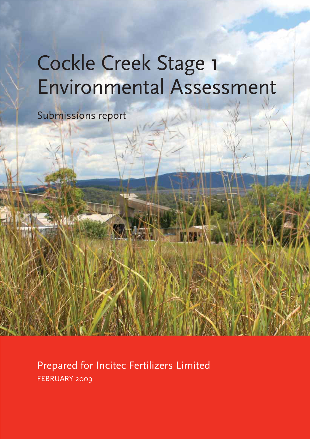 Cockle Creek Stage 1 Environmental Assessment