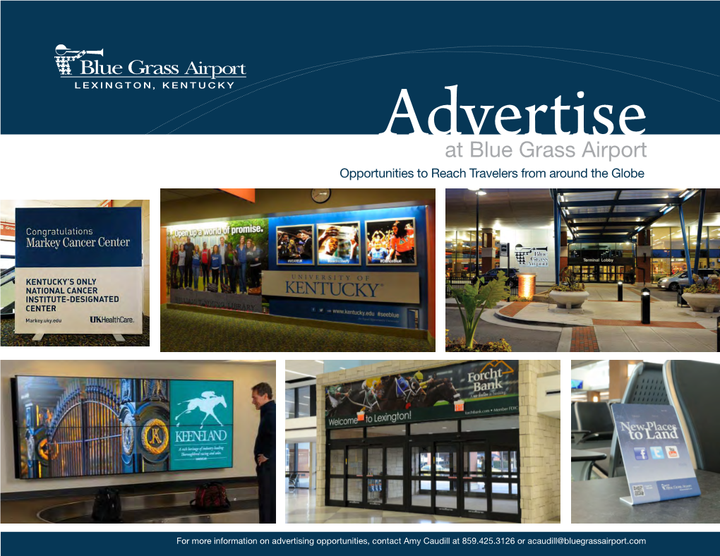 At Blue Grass Airport Opportunities to Reach Travelers from Around the Globe