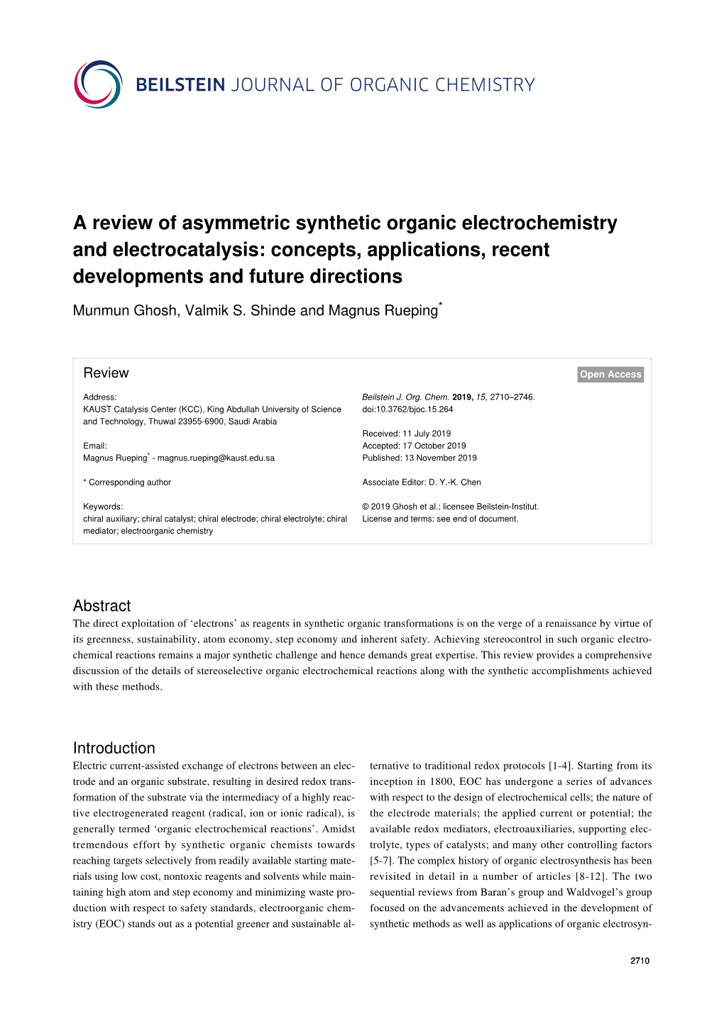 A Review of Asymmetric Synthetic Organic Electrochemistry and Electrocatalysis: Concepts, Applications, Recent Developments and Future Directions