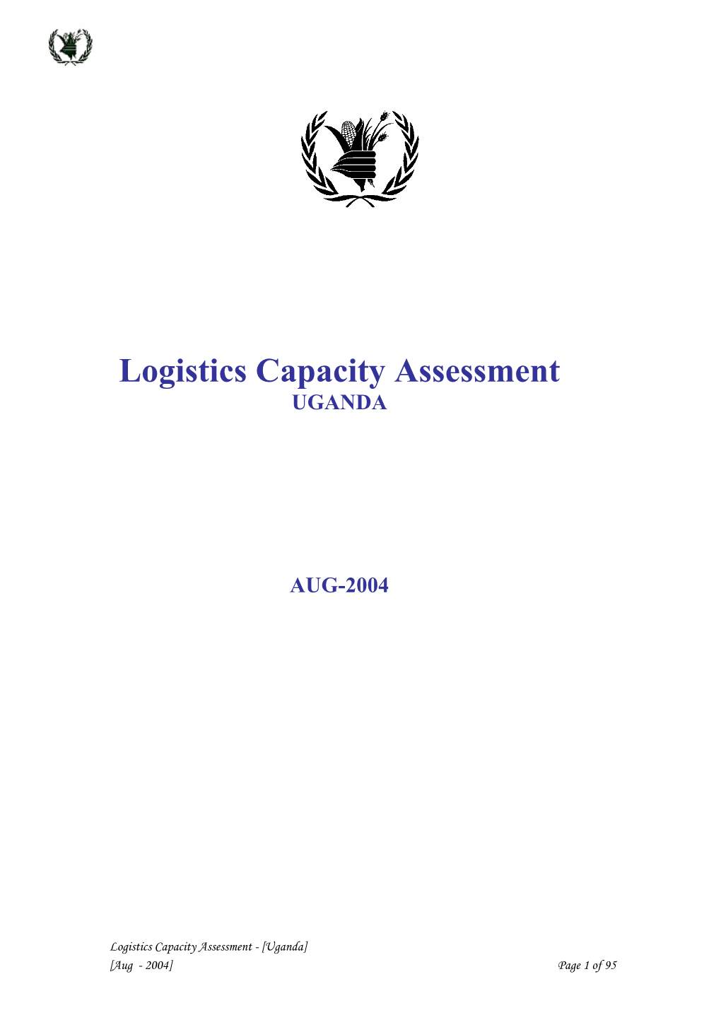 Logistics Capacity Assessment UGANDA