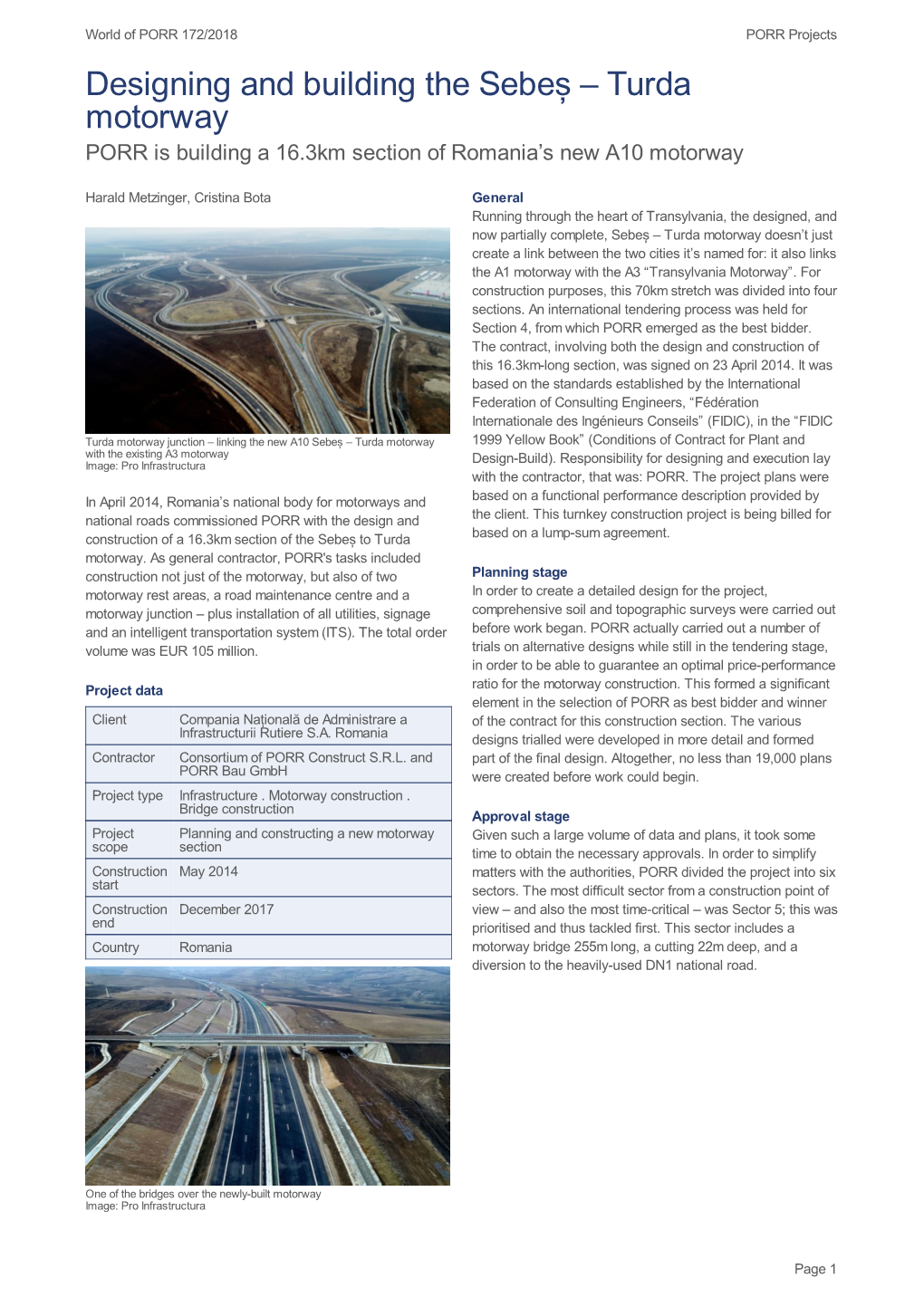 Designing and Building the Sebeș – Turda Motorway — World of PORR