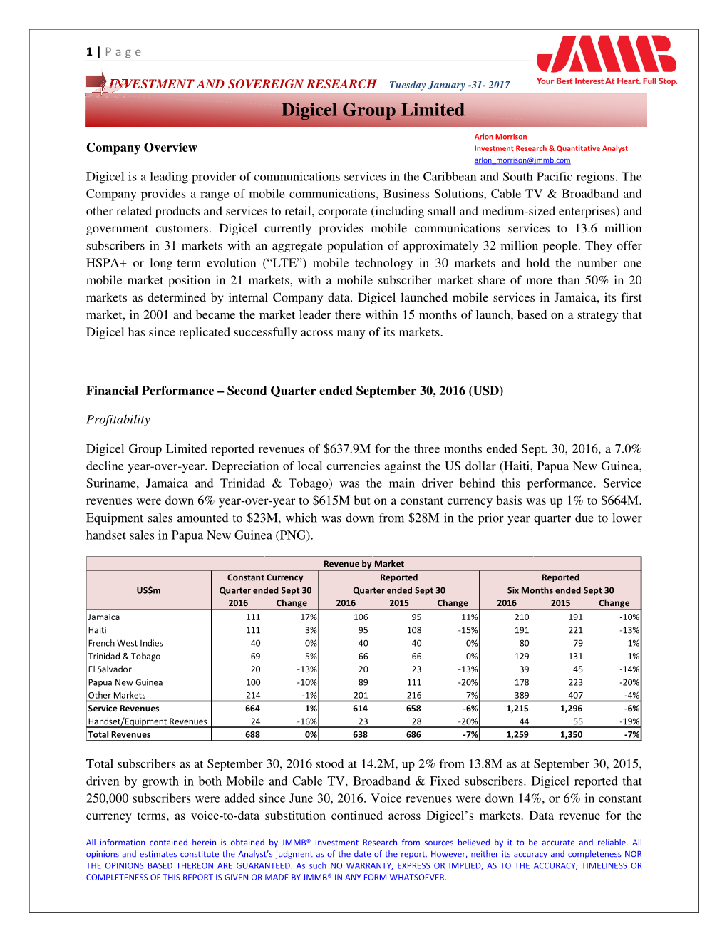 Digicel Group Limited