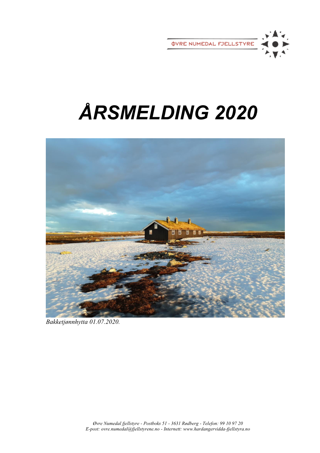 Årsmelding 2020