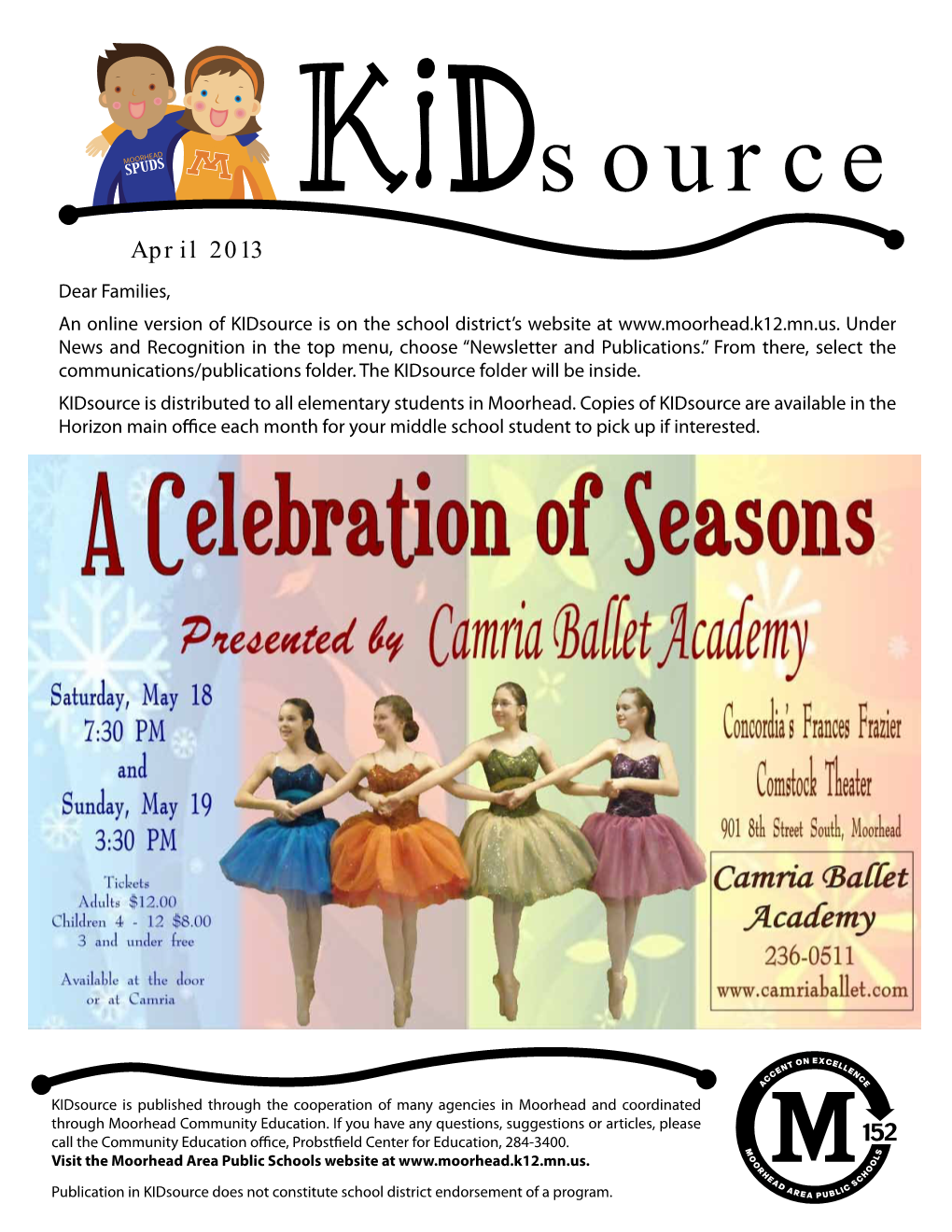 Kidsource Is on the School District’S Website At