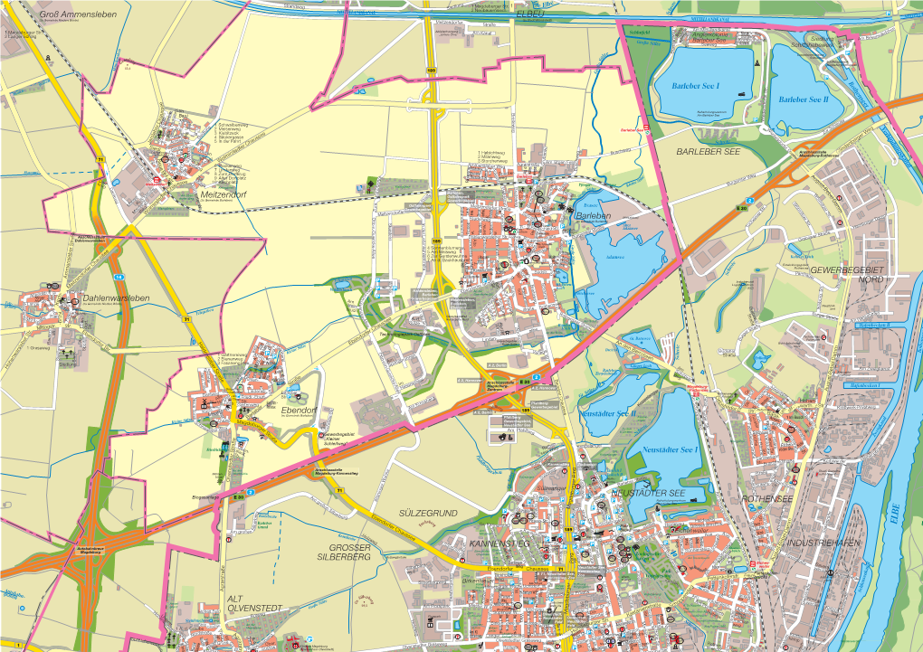 Aktueller Stadtplan Der Gemeinde Barleben