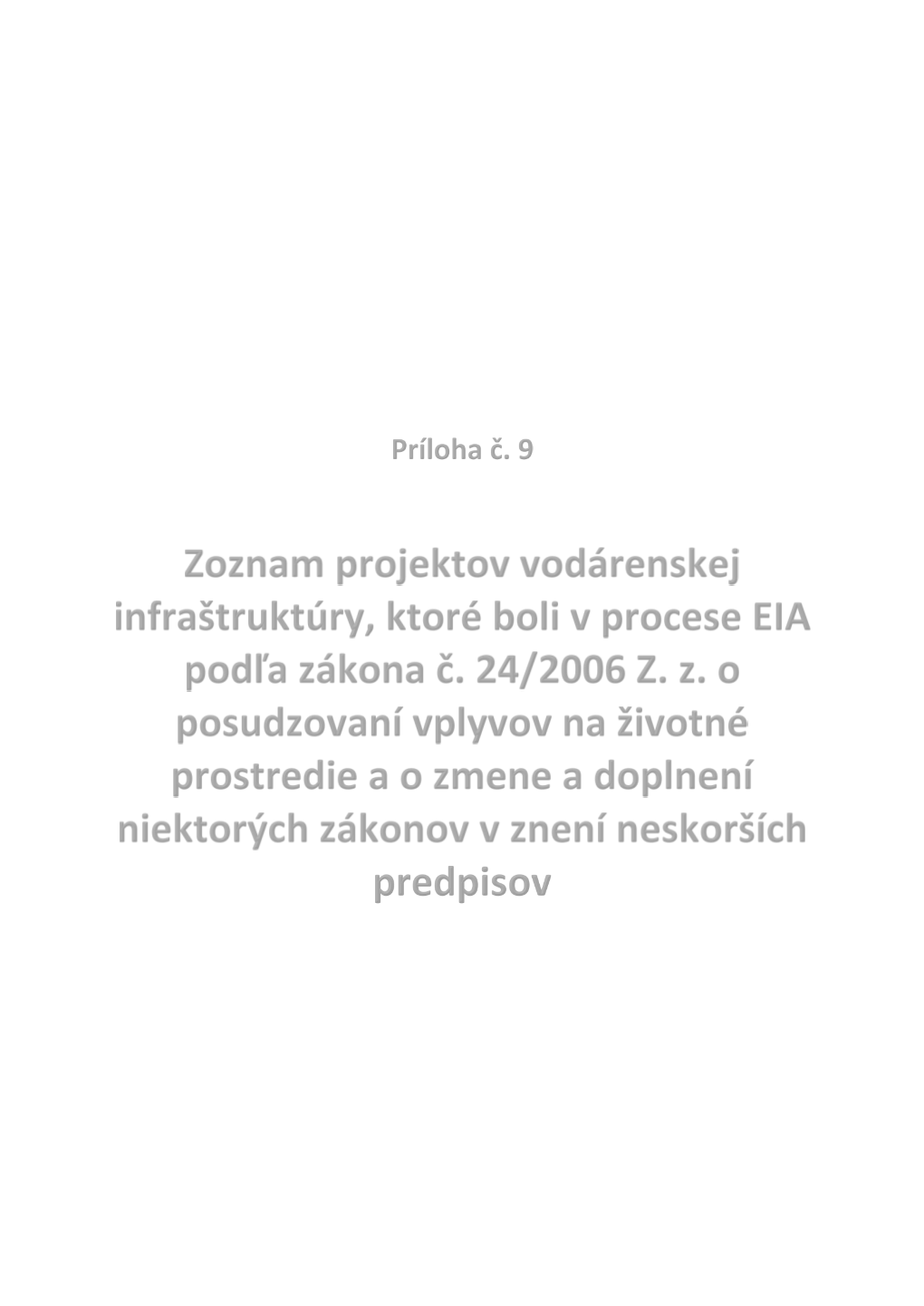 Správa O Hodnotení Strategického Dokumentu- Príloha