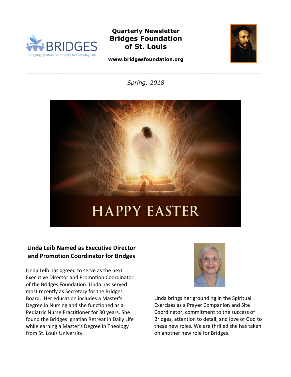 Bridges Newsletter Spring 2018