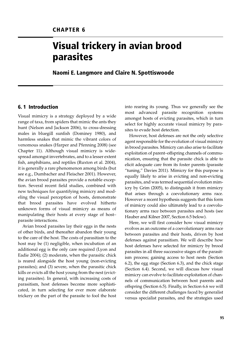 Visual Trickery in Avian Brood Parasites