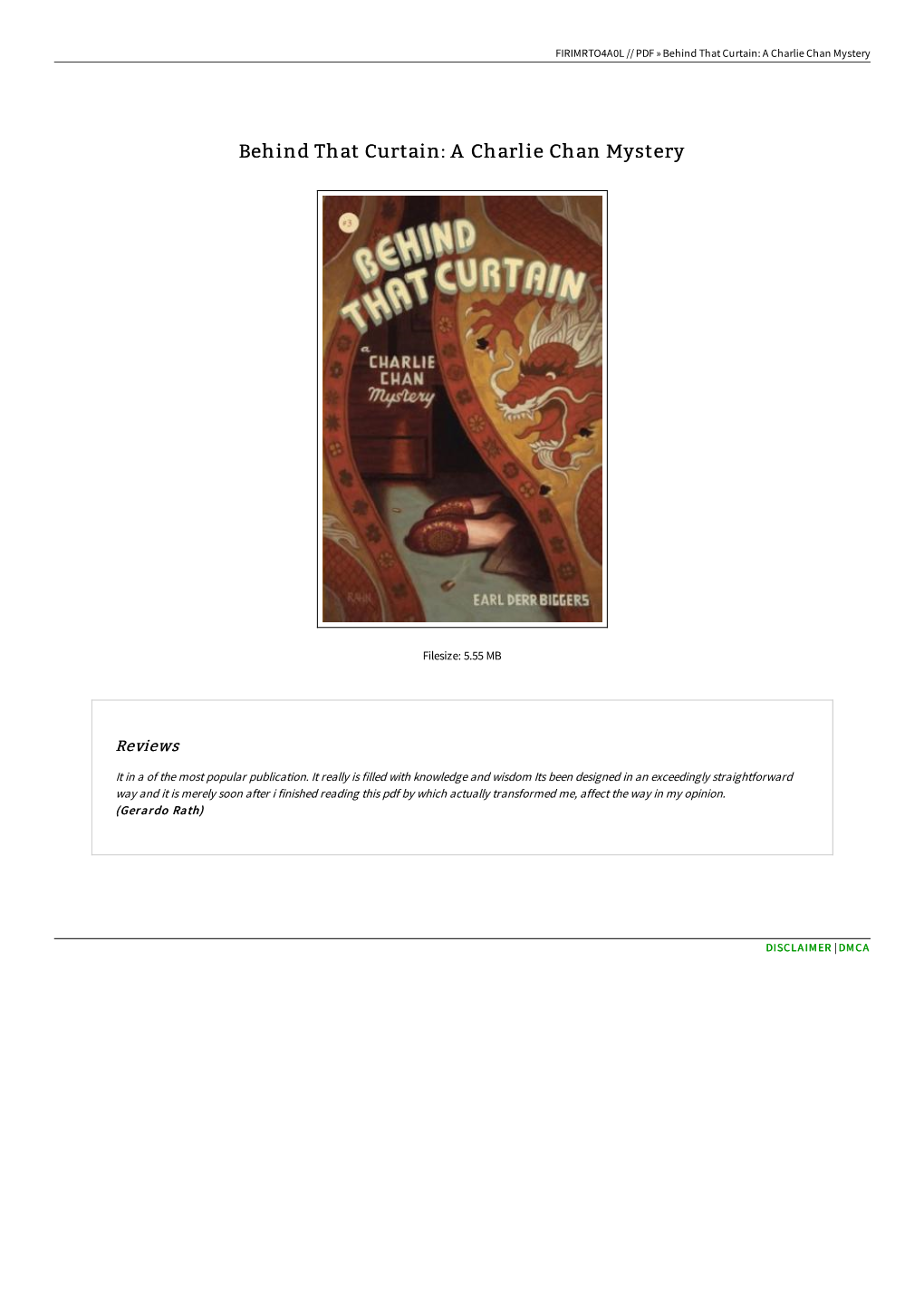 Download Book # Behind That Curtain: a Charlie