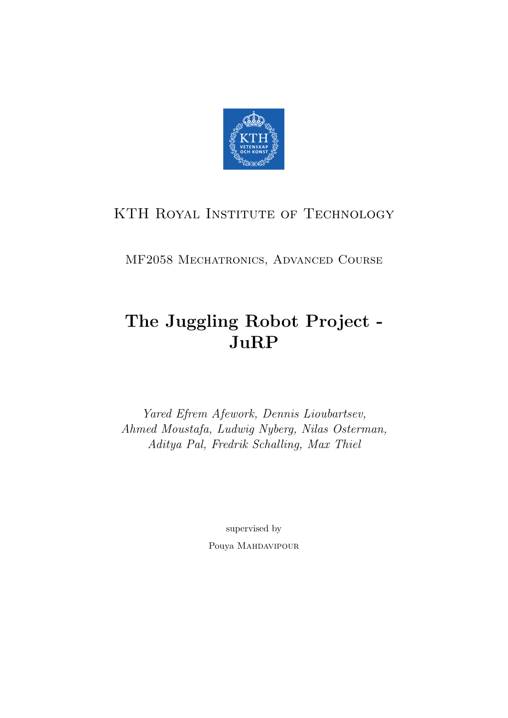 The Juggling Robot Project - Jurp