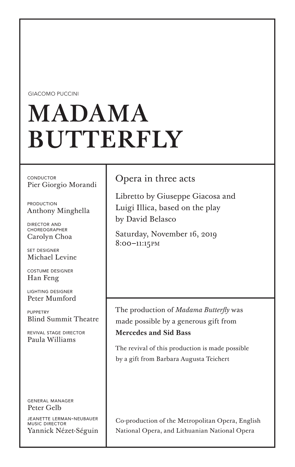 Madama Butterfly