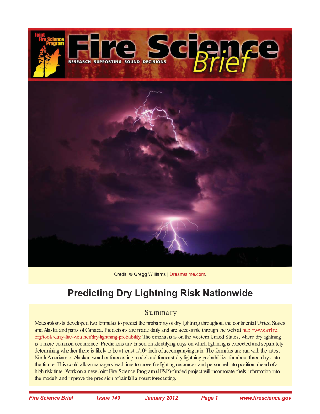 Predicting Dry Lightning Risk Nationwide