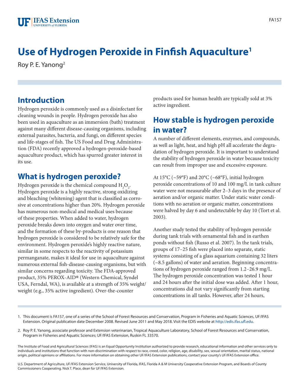 What Is Hydrogen Peroxide?