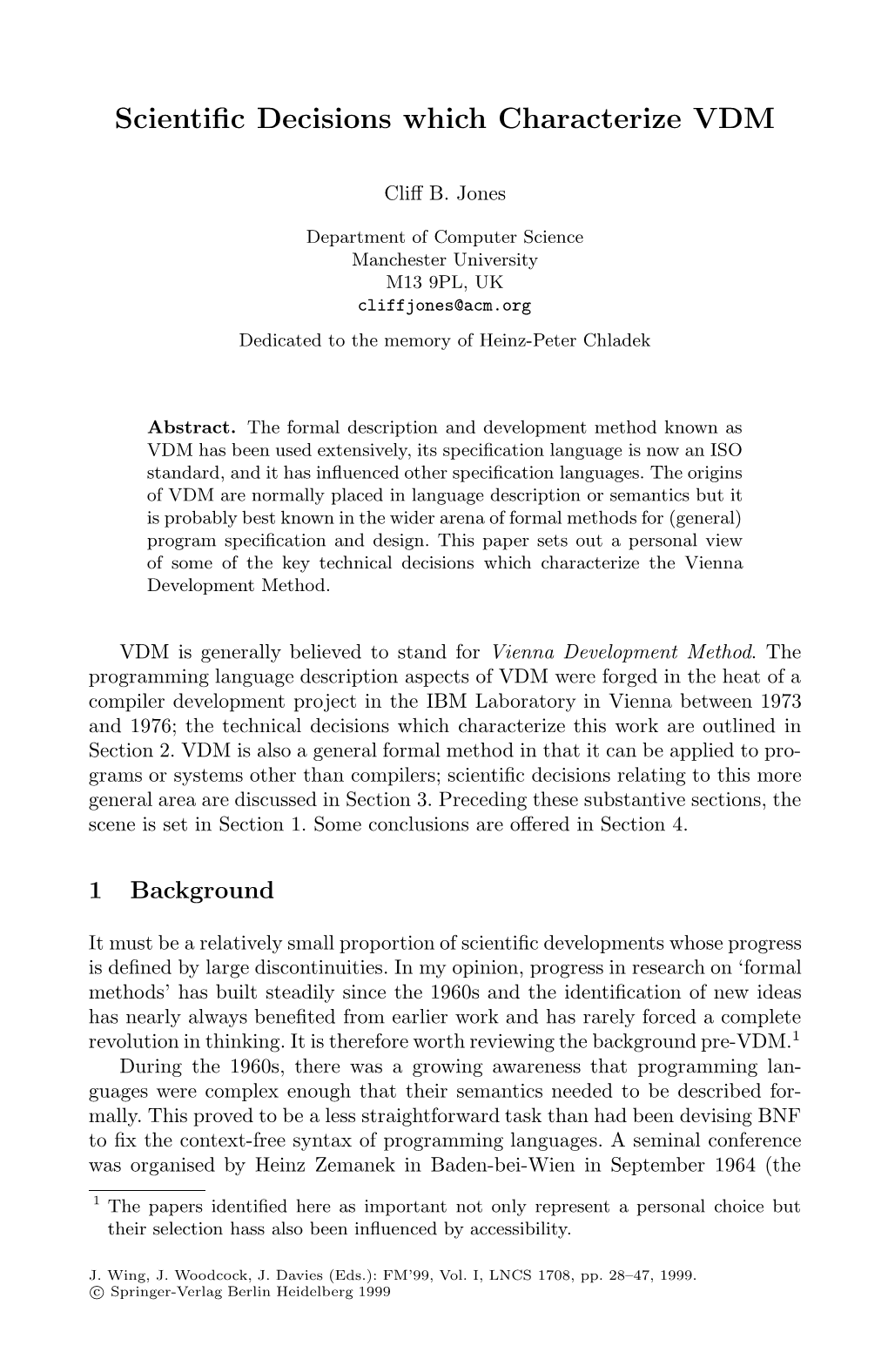 Scientific Decisions Which Characterize