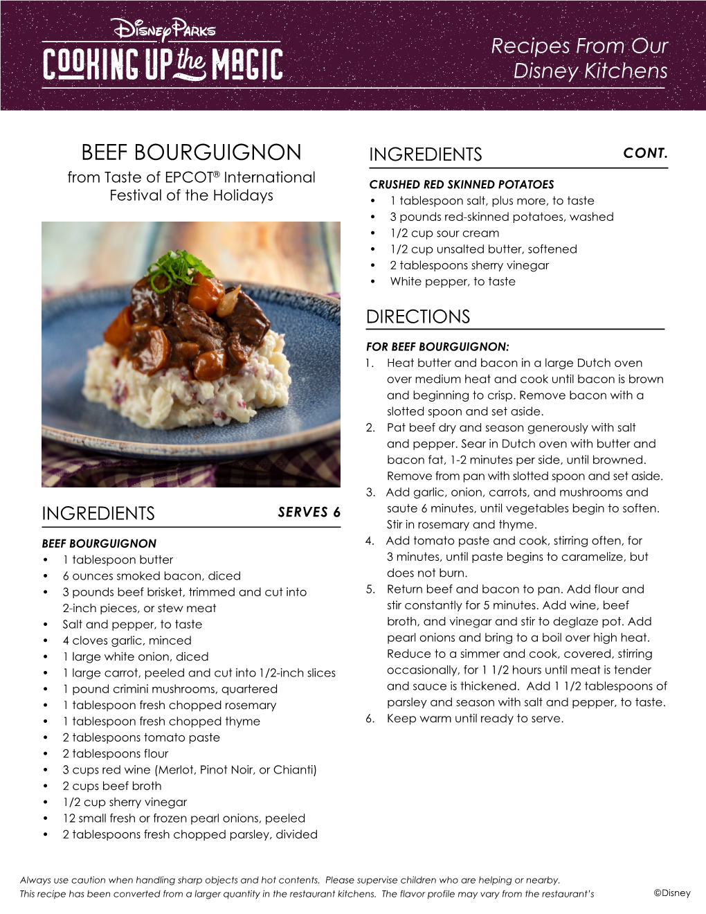 Beef Bourguignon Ingredients Cont