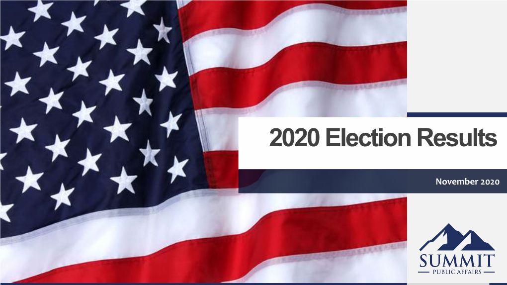 2020 Election Results