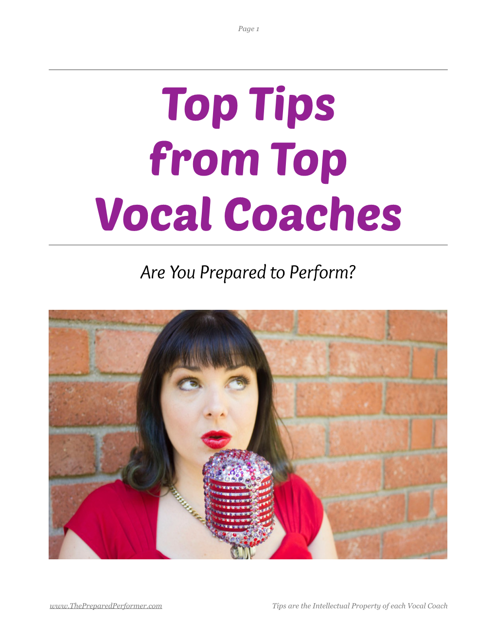 Top Tips from Top Vocal Coaches