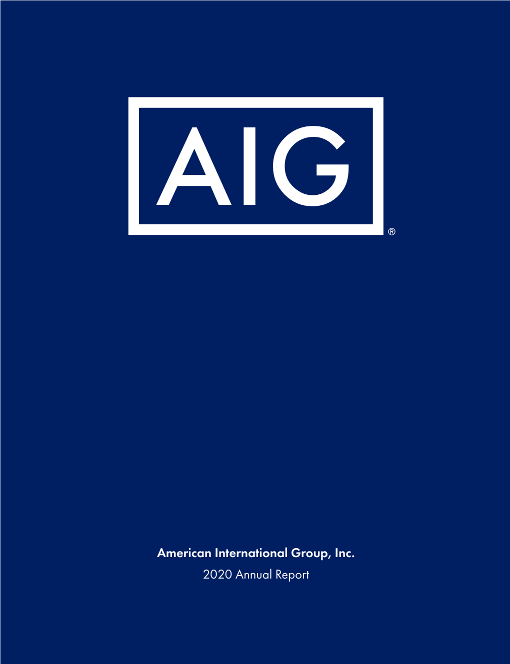 AIG Annual Report (2020)