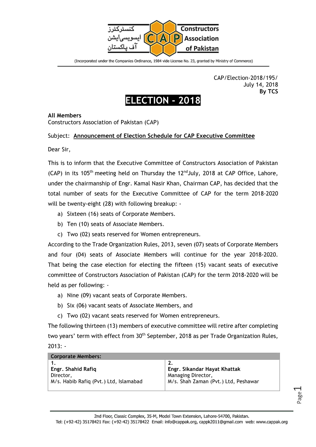 Election-2018/195/ July 14, 2018 by TCS ELECTION - 2018