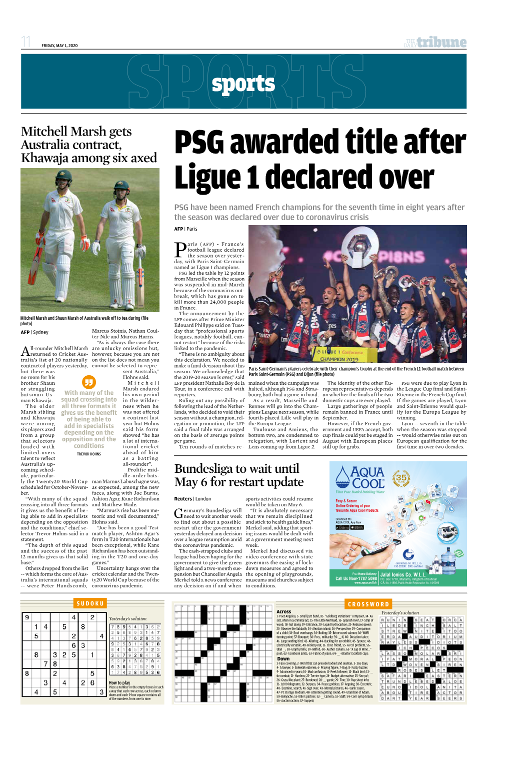 PSG Awarded Title After Ligue 1 Declared Over