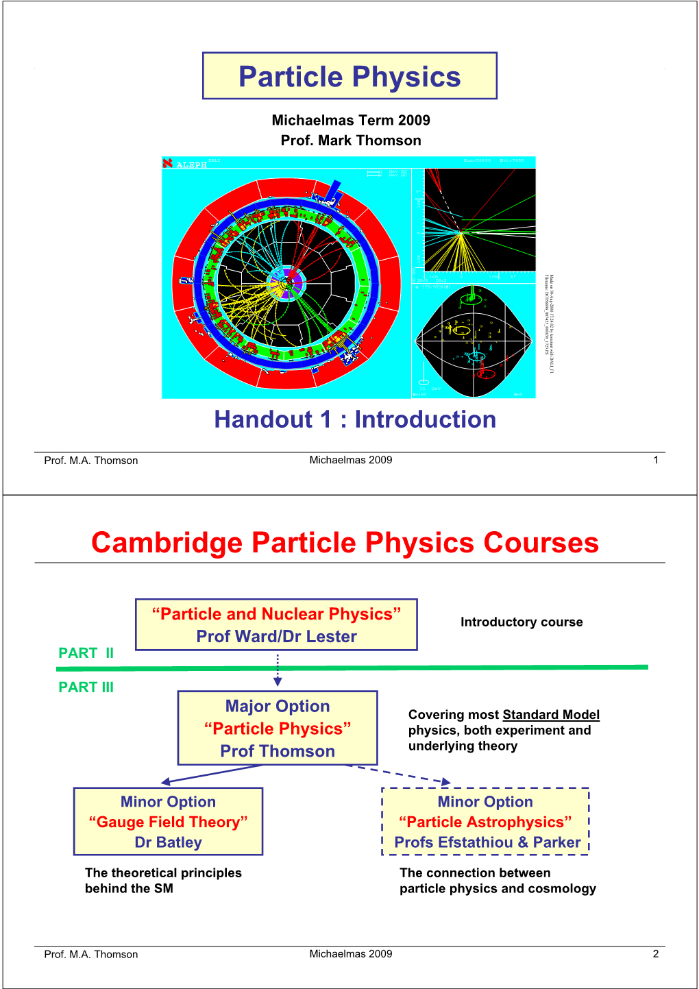 Particle Physics