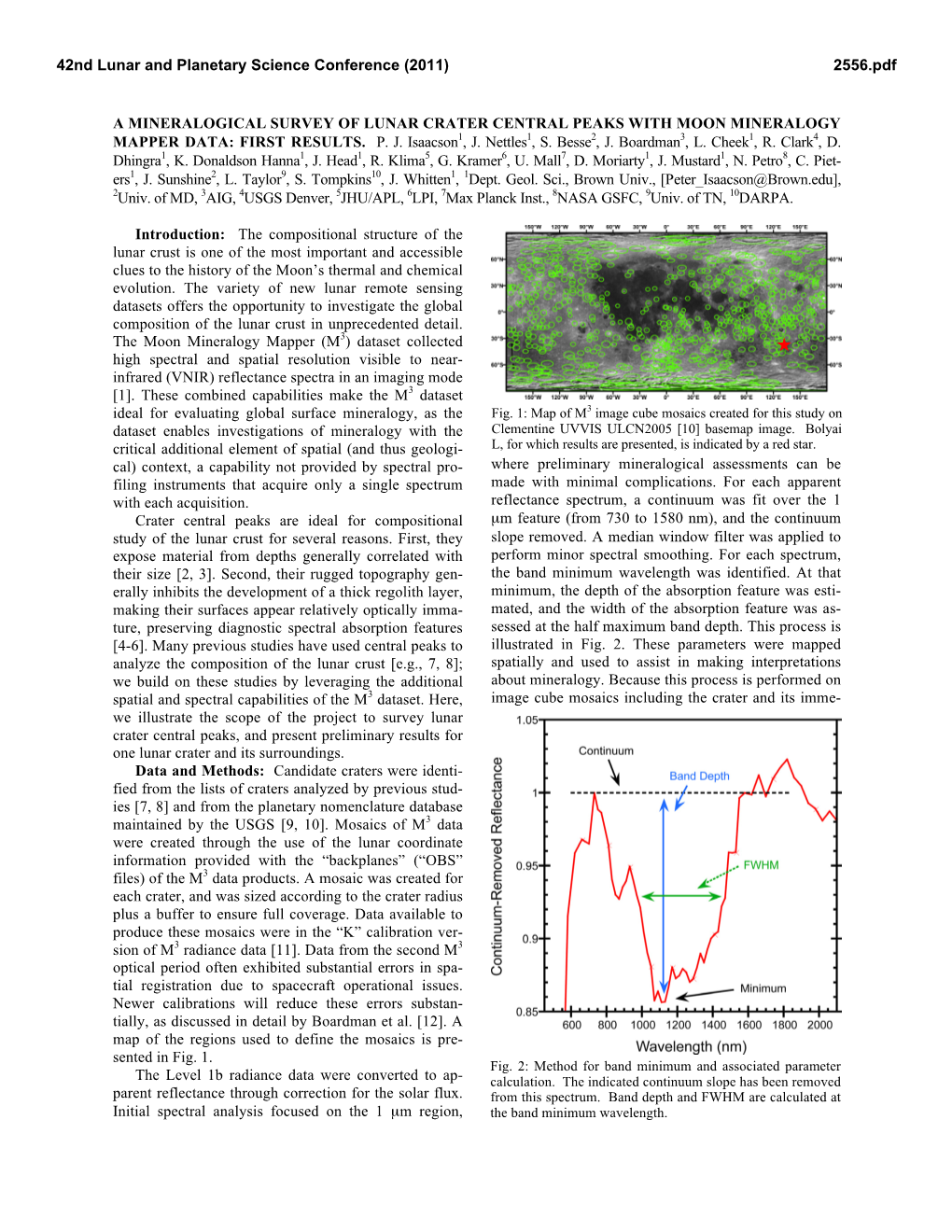 A Mineralogical Survey of Lunar Crater Central Peaks with Moon Mineralogy Mapper Data: First Results