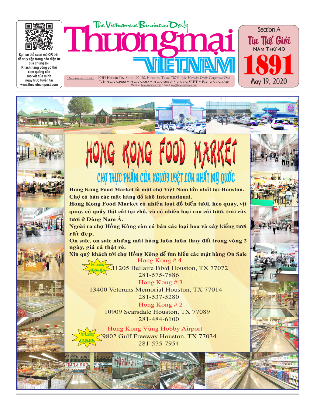 May 19, 2020 Website: Thevietnampost.Com * Email: Info@Thevietnampost.Com