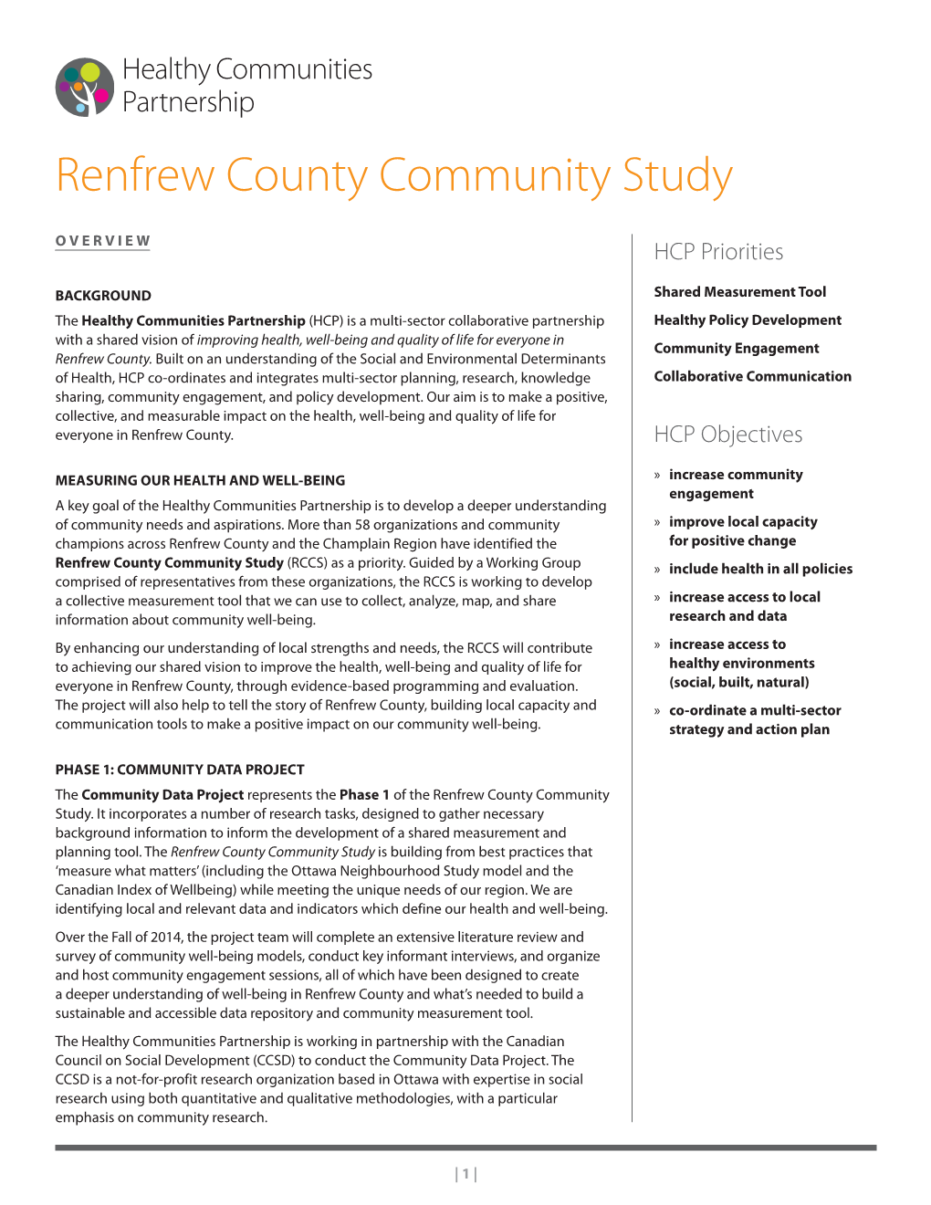 Renfrew County Community Study
