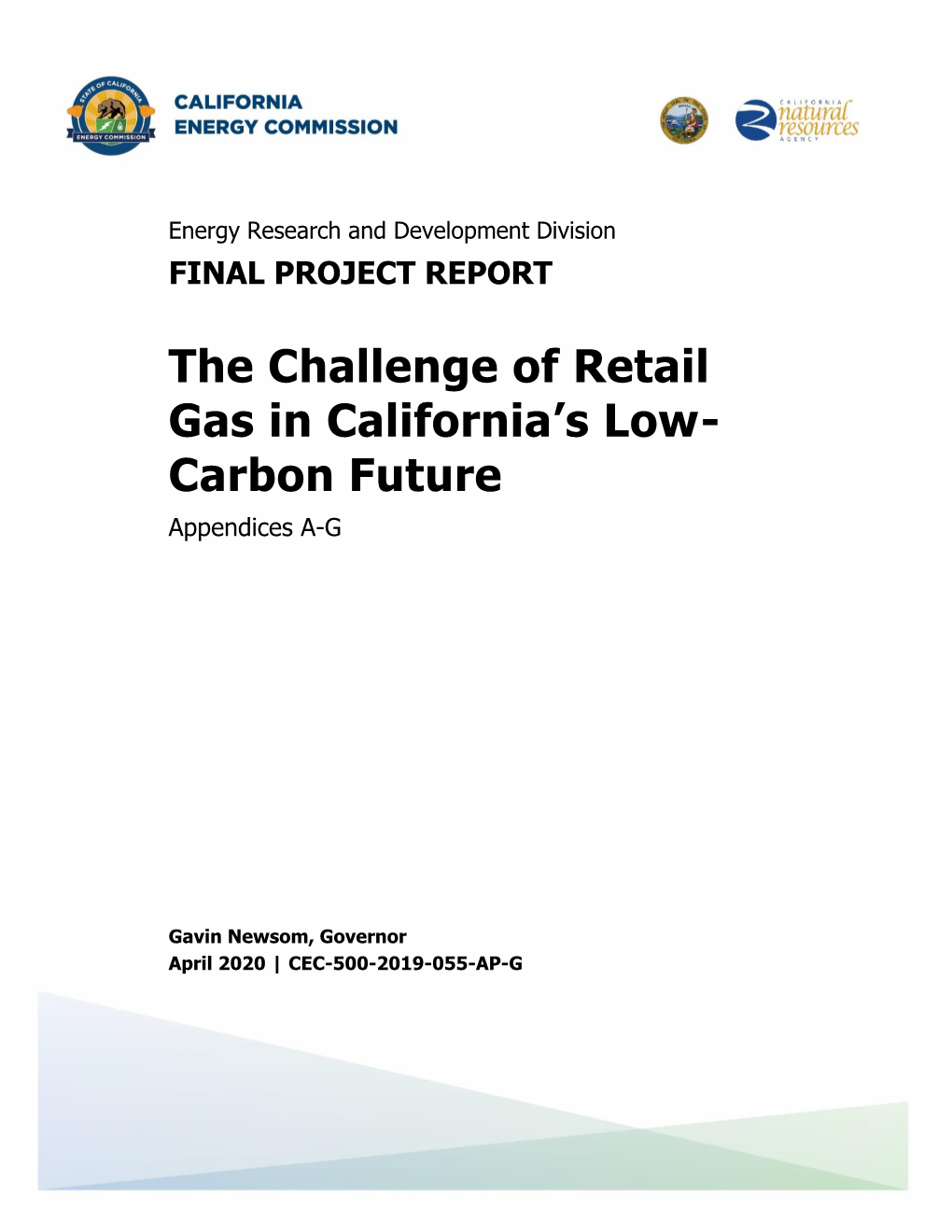 The Challenge of Retail Gas in California's Low-Carbon Future