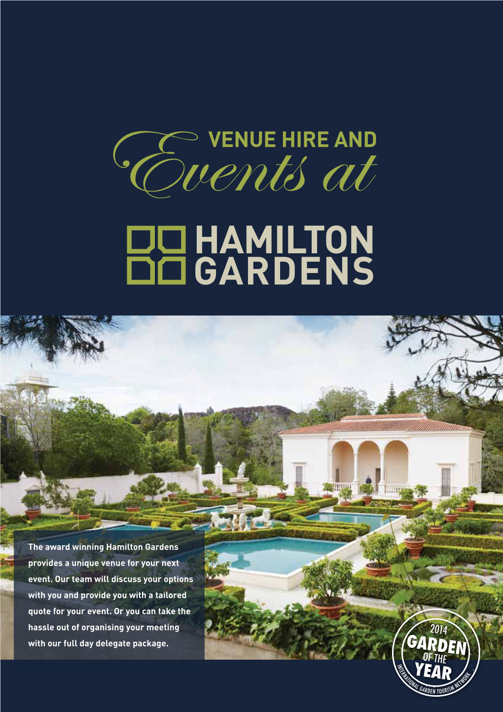 Hamilton Gardens Provides a Unique Venue for Your Next Event