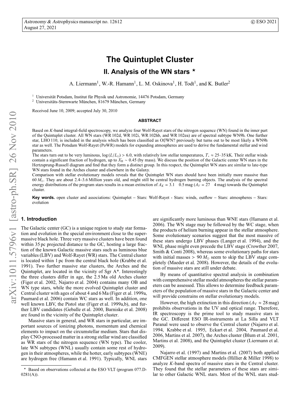 The Quintuplet Cluster II. Analysis of the WN Stars