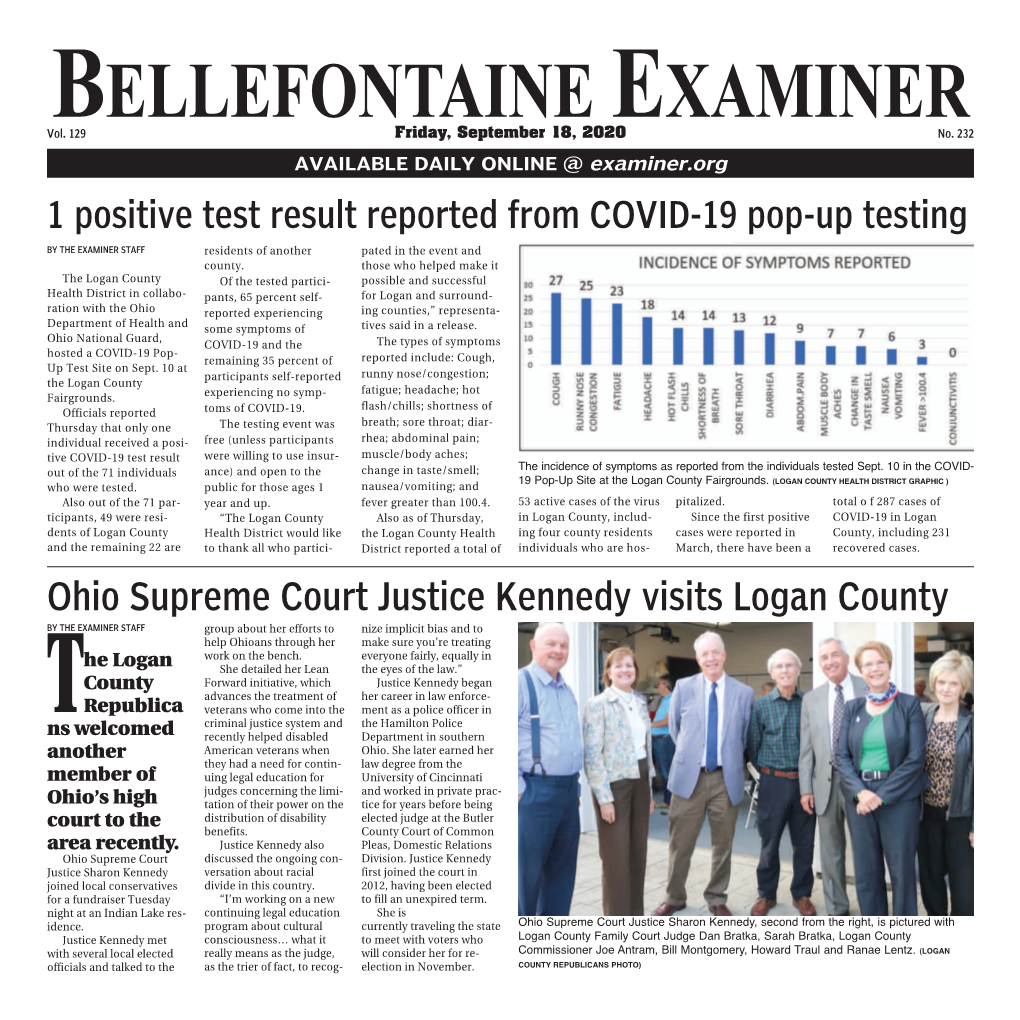 BELLEFONTAINE EXAMINER ONLINE @ Examiner.Org HUBBARD PUBLISHING CO