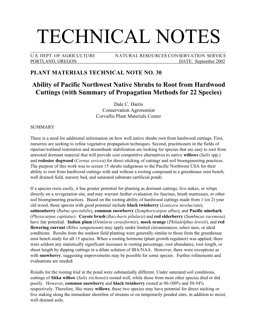 Technical Notes ______U.S