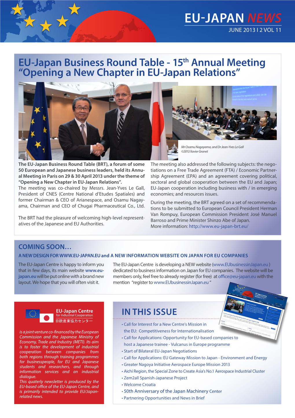 Eu-Japan News June 2013 I 2 Vol 11