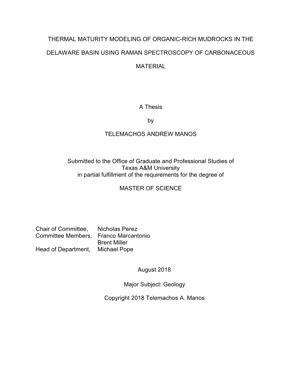 Thermal Maturity Modeling of Organic-Rich Mudrocks in The