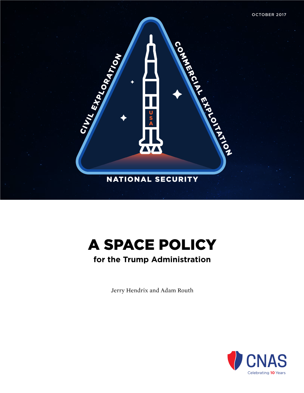 A SPACE POLICY for the Trump Administration