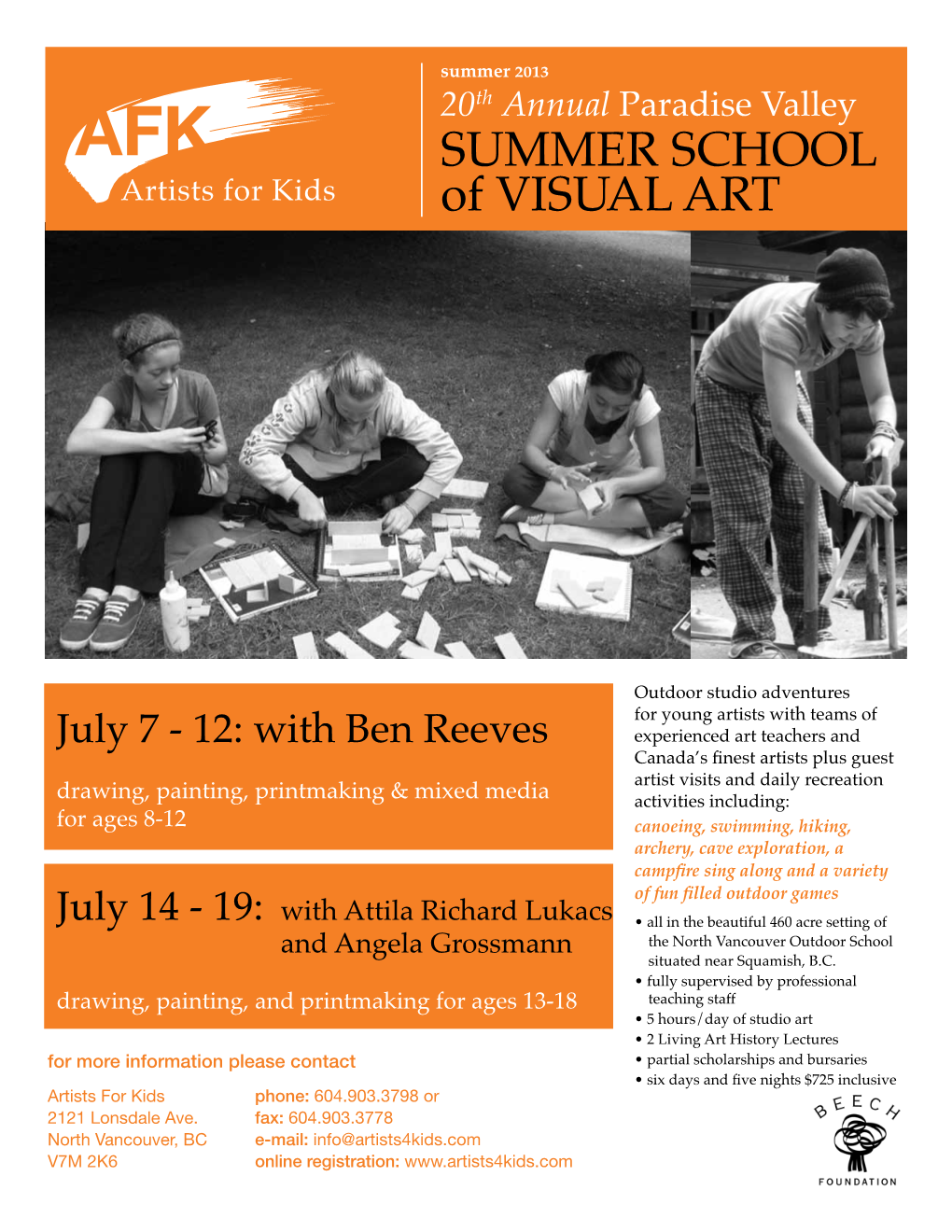 SUMMER SCHOOL of VISUAL ART