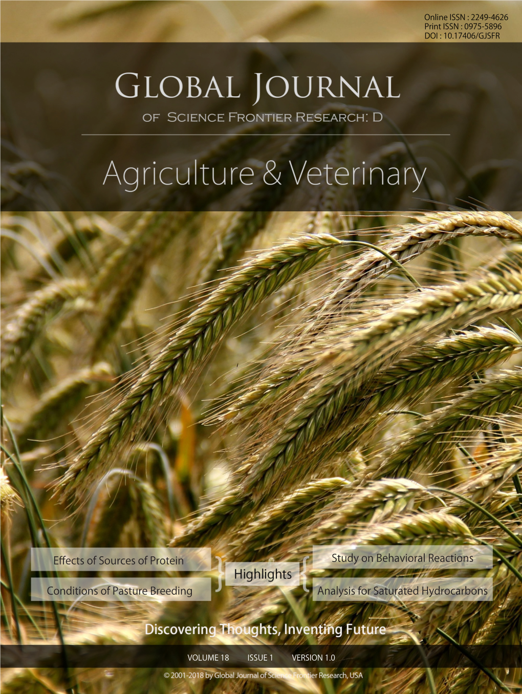 Global Journal of Science Frontier Research: D Agriculture & Veterinary