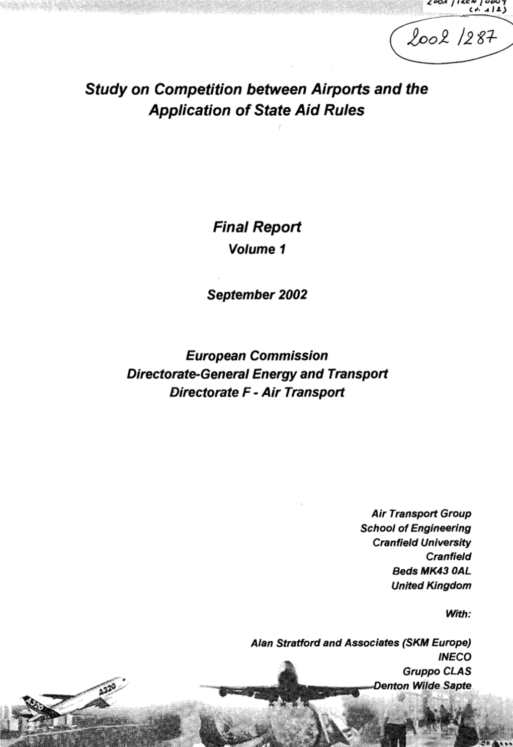 Study on Competition Between Airports and the Application of State Aid Rules