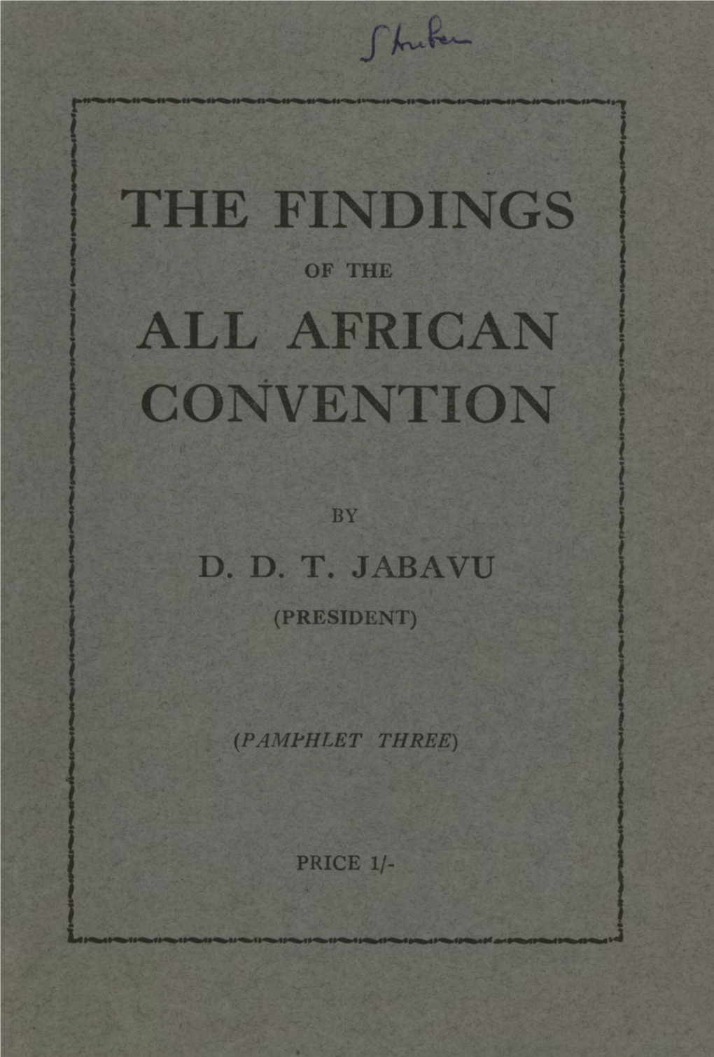 The Findings All African Convention
