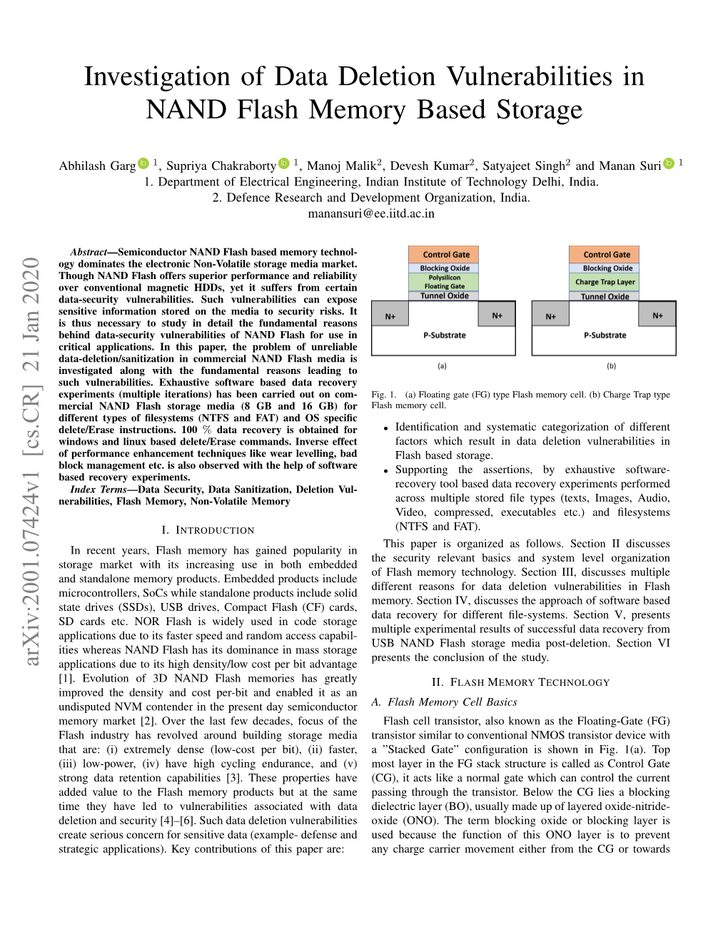 Investigation of Data Deletion Vulnerabilities in NAND Flash Memory Based Storage